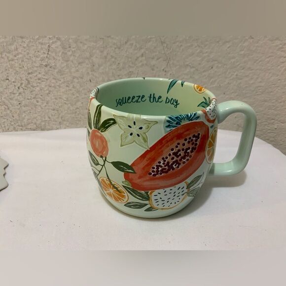 Squeeze The Day 14 oz. Ceramic Stoneware Mug by Opalhouse - Picture 1 of 7